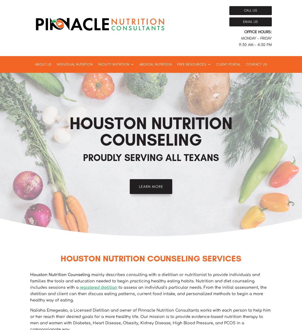 Birmingham Website Design Agency - C Kinion Design - Pinnacle Nutrition Consultants - Half Page